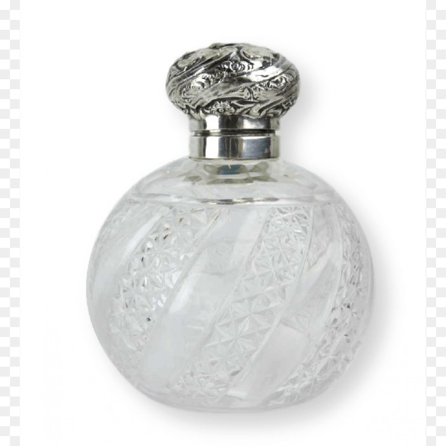 Glas Flasche Parfüm-Silber Bernardi ' s Antiquitäten - Glas