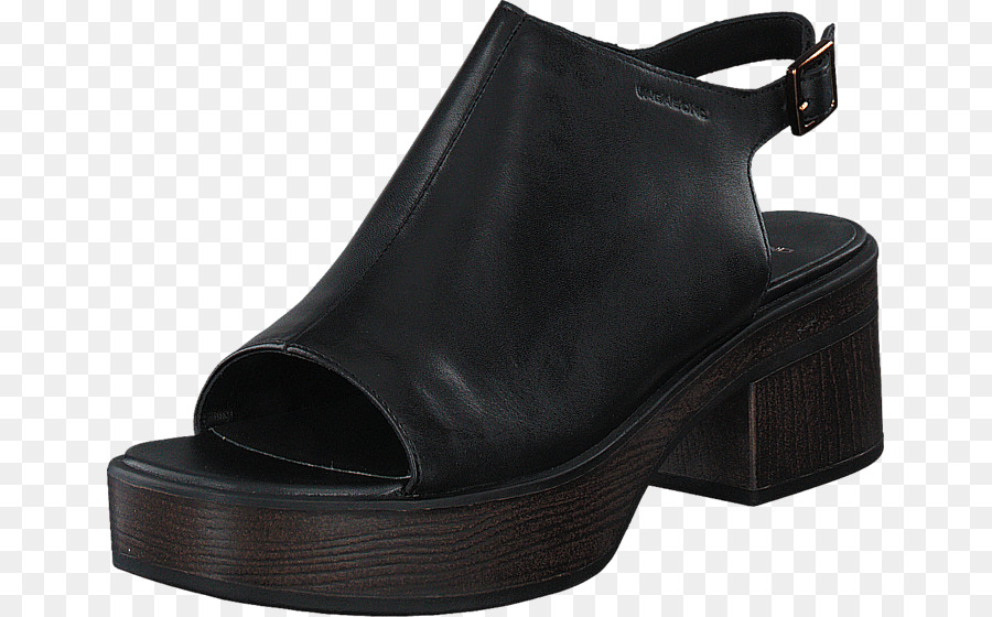 In pelle di Alta-scarpa con tacco scarpe da ginnastica di Sandalo - Sandalo