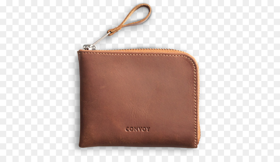 Brieftasche Geldbörse Braun Leder Farbe Caramel - Brieftasche