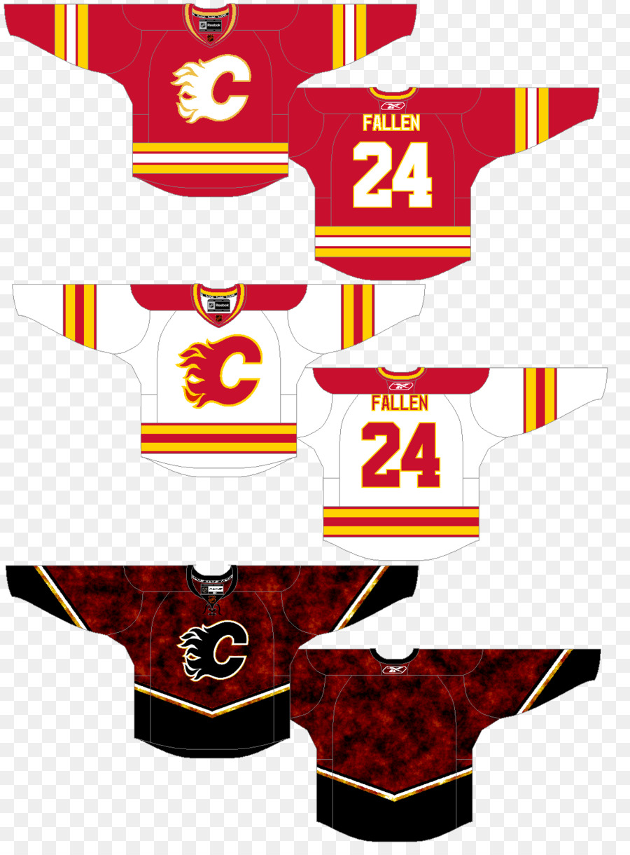 Dritte jersey Calgary Flames Ärmel Uniform - andere