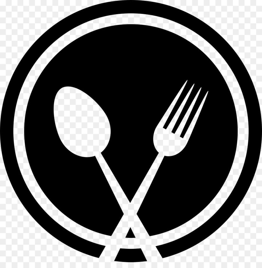 Messer Gabel Löffel Küche Geschirr Teller - Restaurant Logo