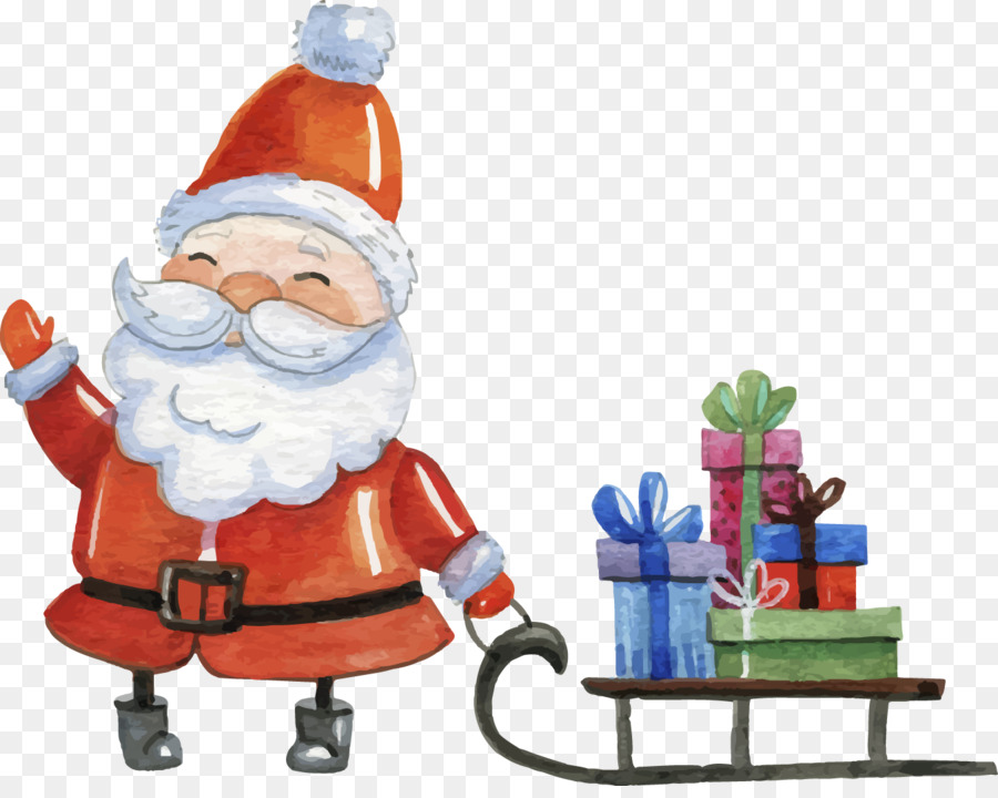 Santa Claus Boxing Day Weihnachts-Karten-Einschub - Weihnachtsmann