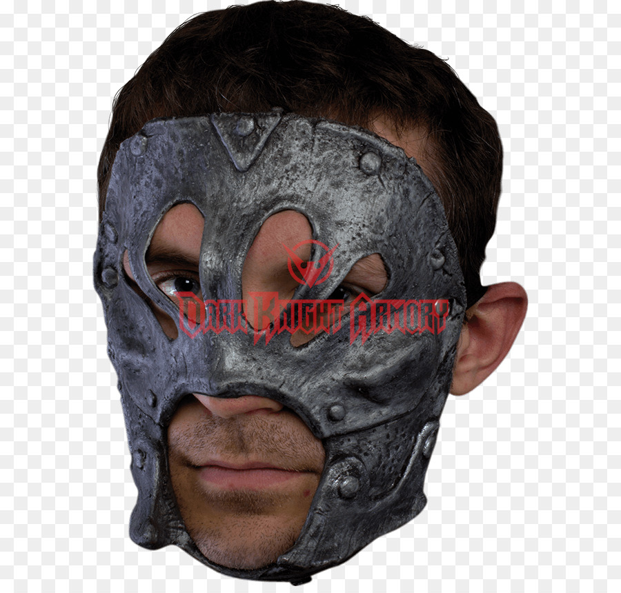 Latex Maske Silber-Kupfer-Berserker - Maske