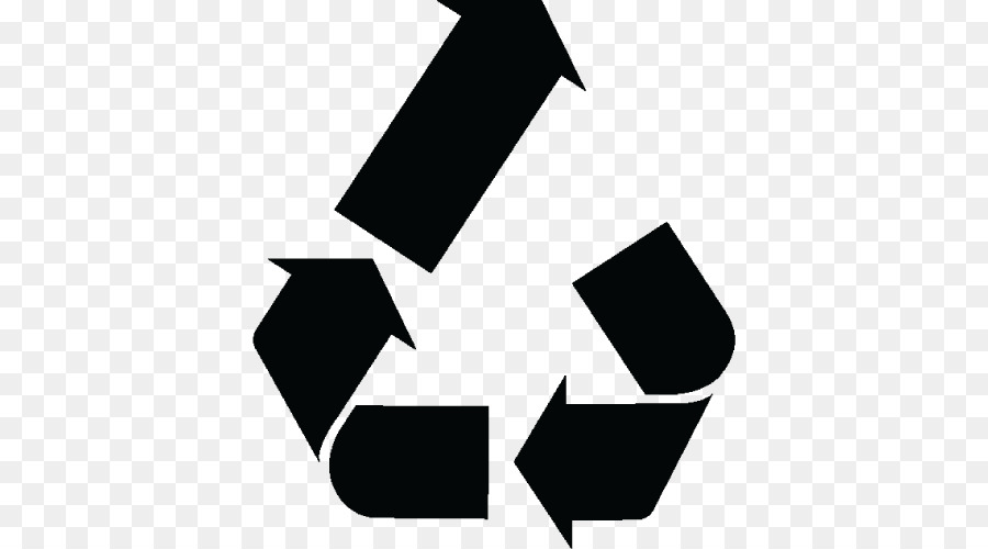Simbolo del riciclaggio Logo di riciclaggio di Plastica dello Spreco - simbolo
