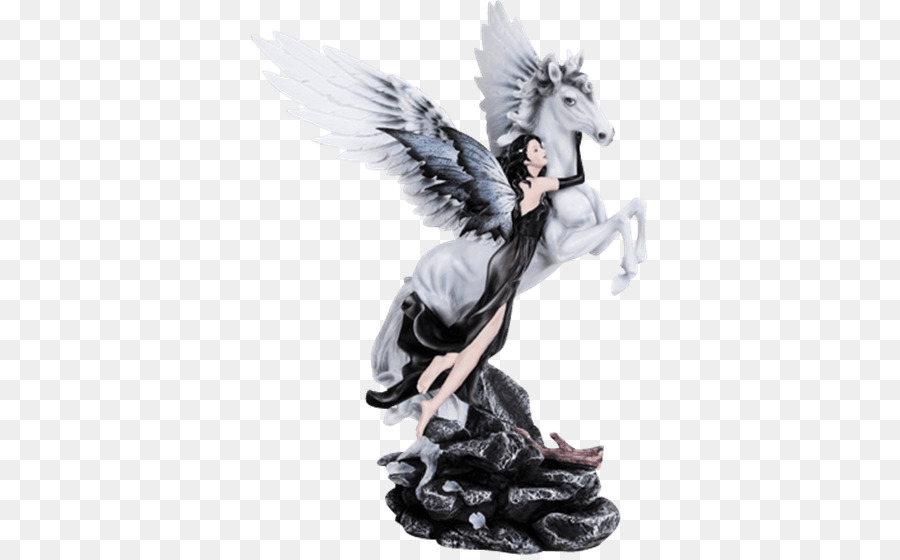 Figurine Statue, Die Fee mit Türkis Haar-Polyresin - fee
