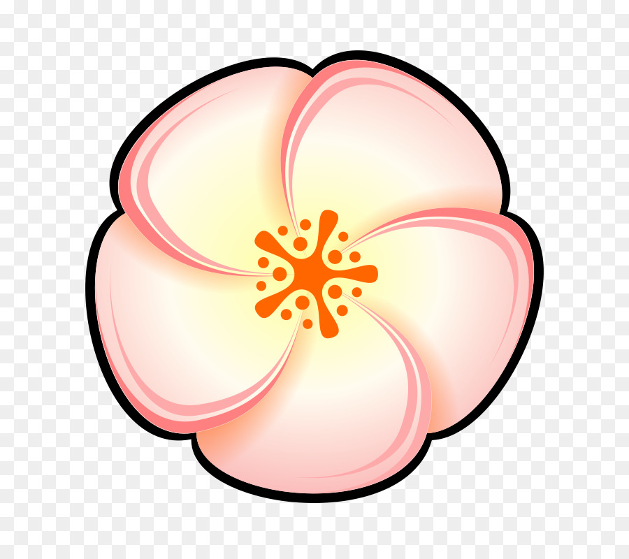 Pfirsich Blume Clip Art - Pfirsich