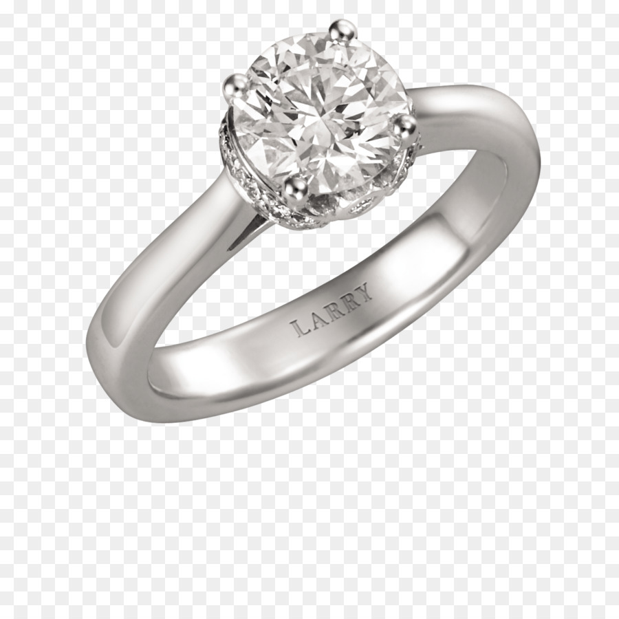 Ehering Silber Diamant Körper Schmuck - Diamant ring