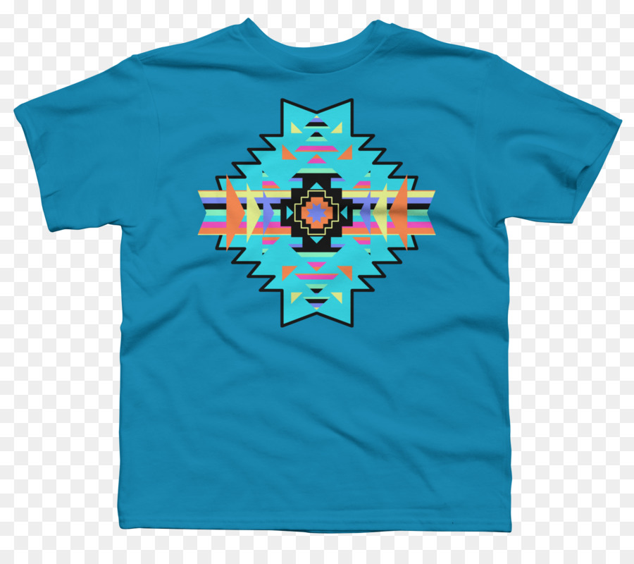 T Shirt Hoodie Sleeve Crew Neck - Aztec