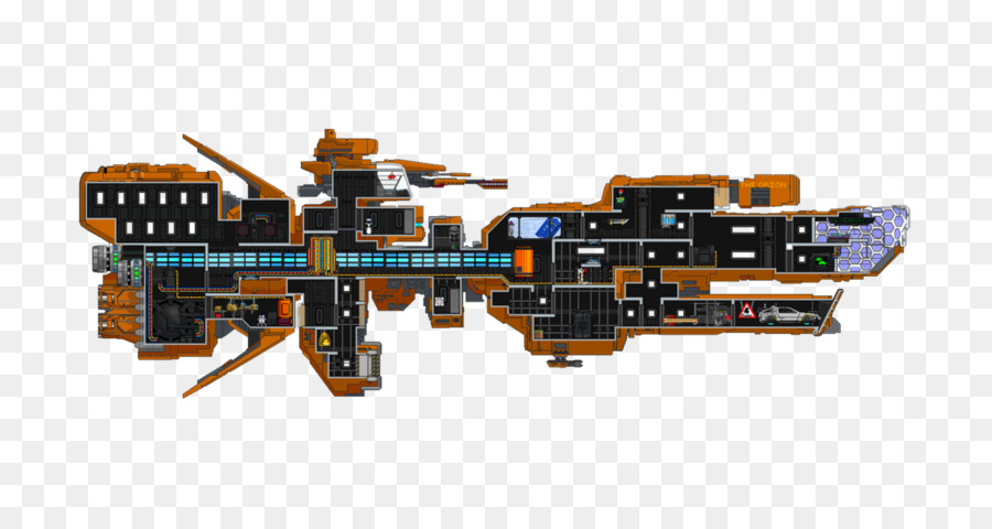 Starbound Pixel-Kunst-Starship - Schiff