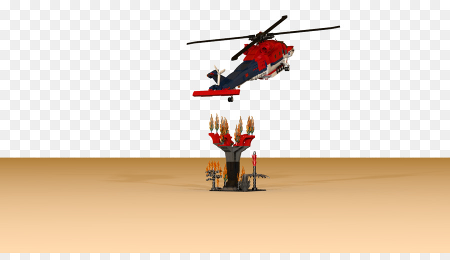 Hubschrauber-rotor Sikorsky UH-60 Black Hawk Lego-Ideen mit Wasser - Hubschrauber