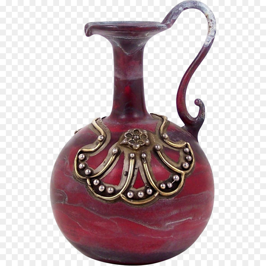Vase Keramik Krug Töpferei Maroon - Vase