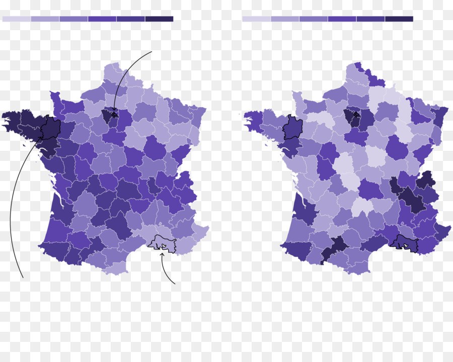 Frankreich, französische Präsidentschaftswahl, 2017 Karte Politiker - Frankreich