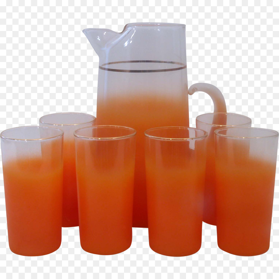 Orange trinken Sie Kohlensäurehaltige Getränke, Orange soft drink-Tisch-Glas - Glas
