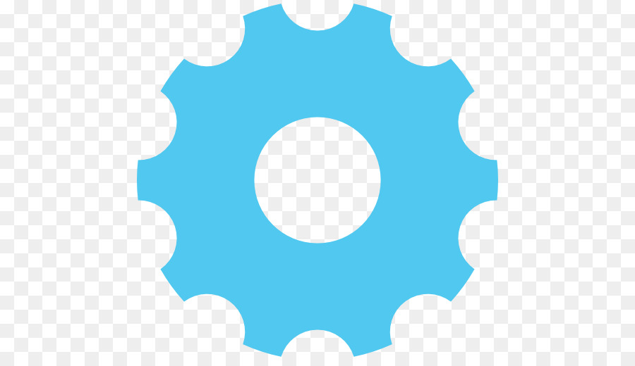 gear icon blue
