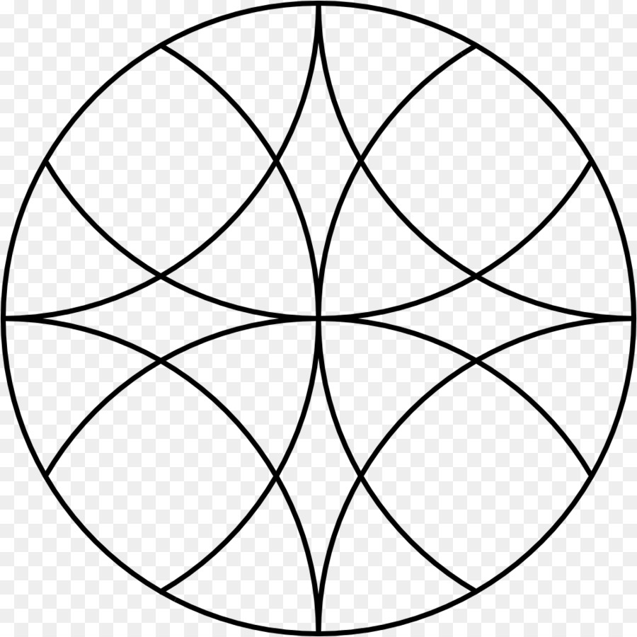 Mandala Vorlage Überlappende Kreise raster - flowral Arc