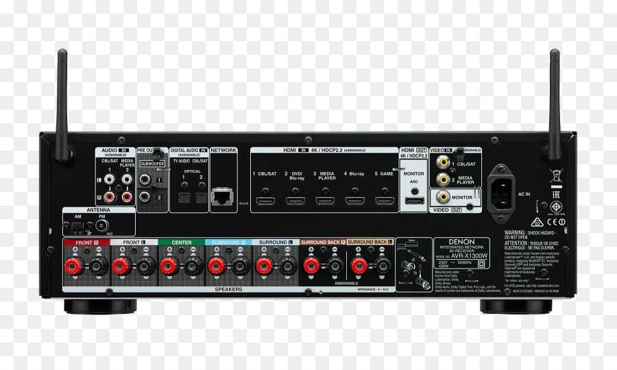 Ricevitore AV Denon AVR-X1300W Audio Surround - altri
