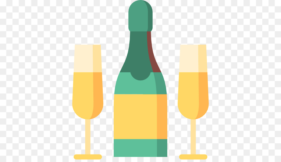Immagine a colori Champagne bottiglia di Vetro in scala di Grigi - Champagne