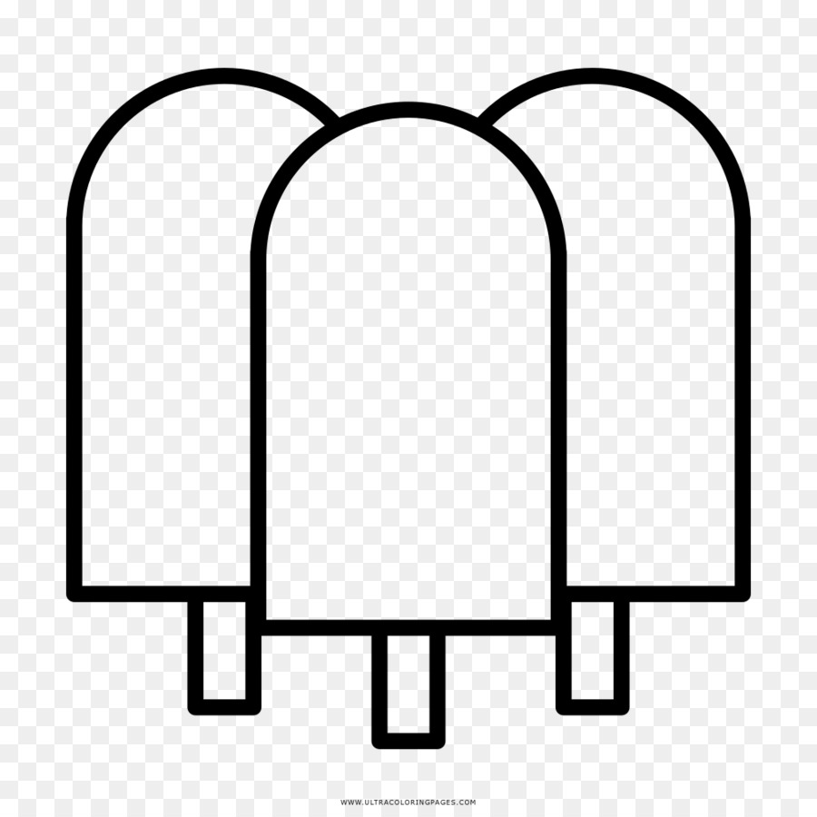 Ice pop Disegno da Colorare Line art in bianco e Nero - gelato