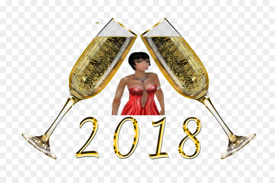 Champagne Glas Silvester-New Year ' s Day - Champagner