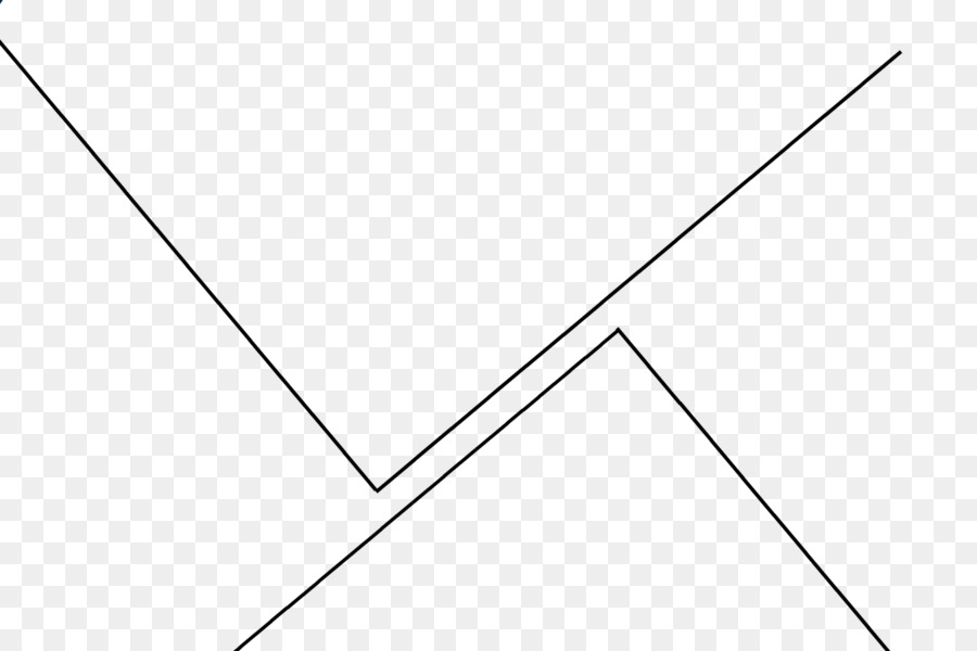 Dreieck Weiße Linie Kunst - Dreieck