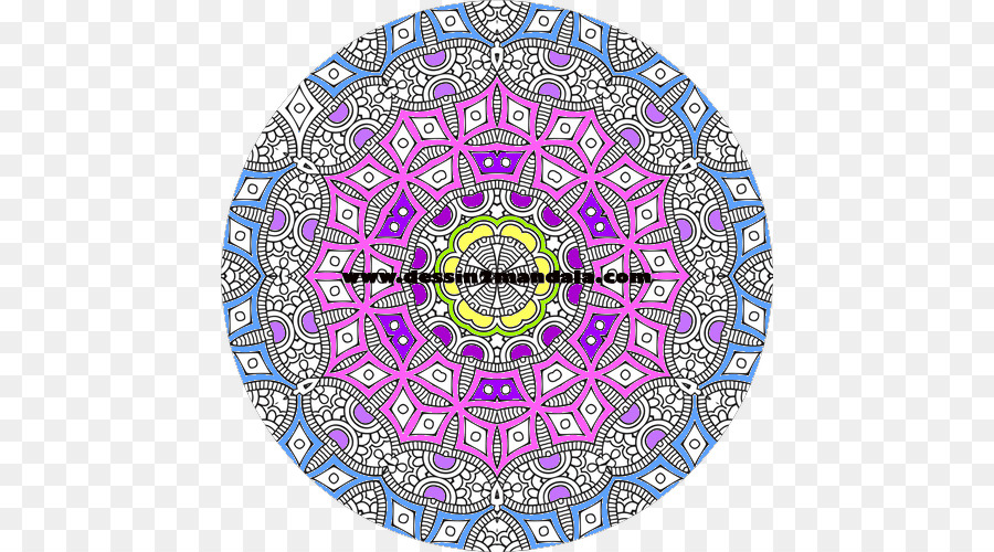 Februar Malbuch-Symmetrie 0-Kaleidoskop - die Hälfte mandala