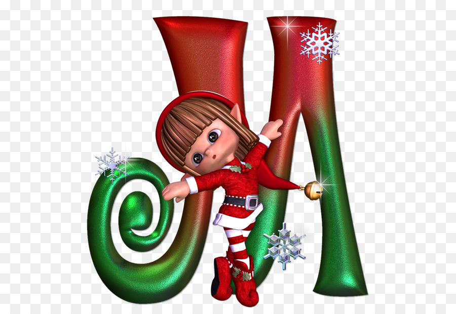 Weihnachtself Alphabet Buchstaben Santa Claus - Weihnachten
