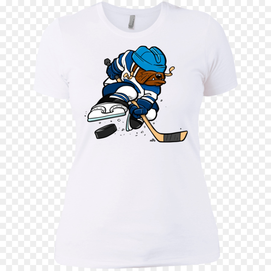 T-shirt Felpa Cane di hockey su Ghiaccio Manica - Maglietta