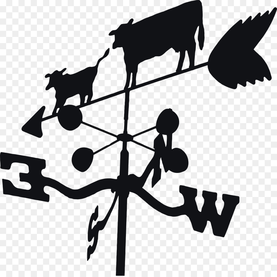 Wetterfahne Rinder Clip art - Pfeil silhouette