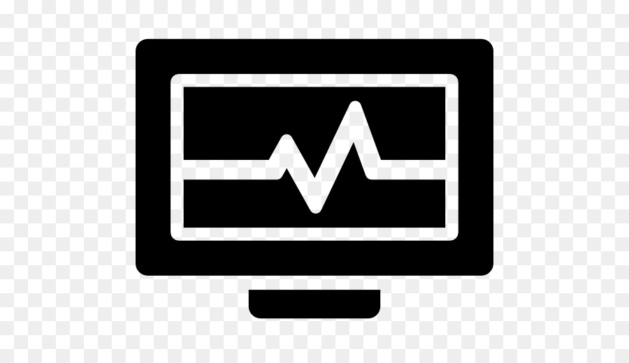 Icone Del Computer Elettrocardiografia Monitor Di Computer - elettrocardiogramma