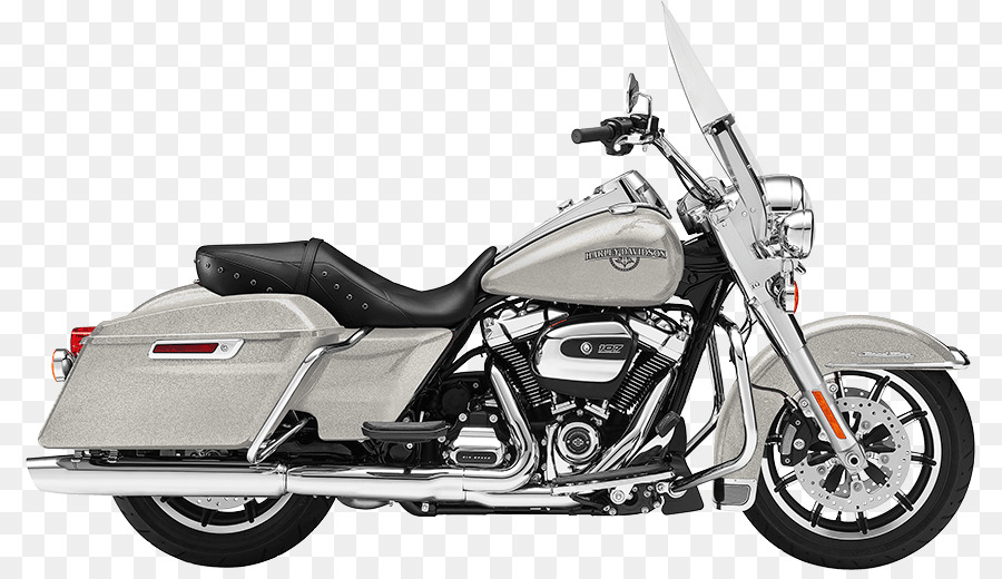 Harley Davidson Road King Touring Motorrad von Harley Davidson Milwaukee Acht Motor Silber - Silber