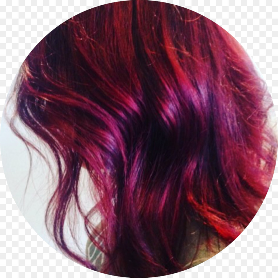 Capelli neri Capelli colorazione Rossa dei capelli dei capelli Umani di colore - capelli