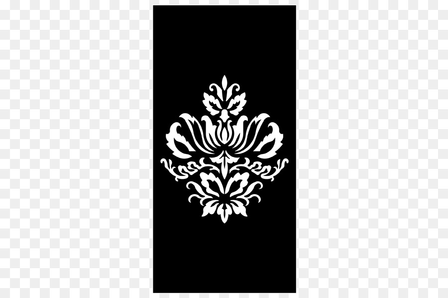 Schablone Floral design Tapete - Design