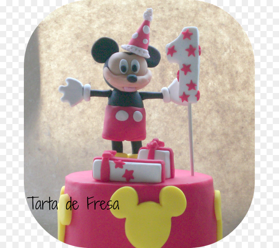 Geburtstag-Kuchen-Kuchen dekorieren-Figur-Rosa-M - Geburtstag