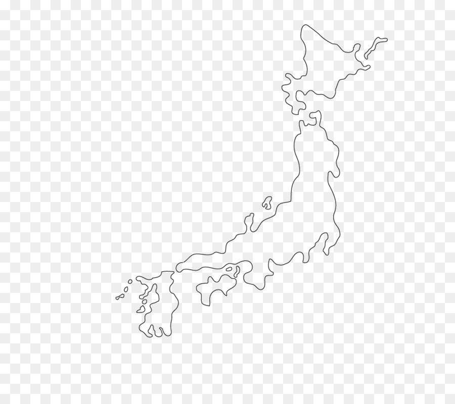 Giappone mappa Vuota Geografia mappa del Mondo - Giappone