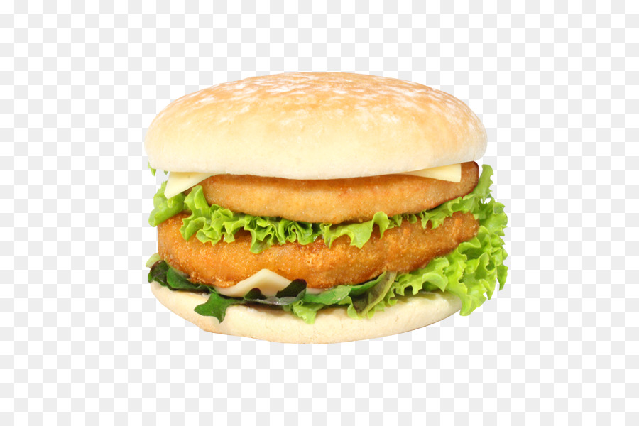 Salmone hamburger di Prosciutto e formaggio sandwich Colazione panino Cheeseburger Baguette - colazione