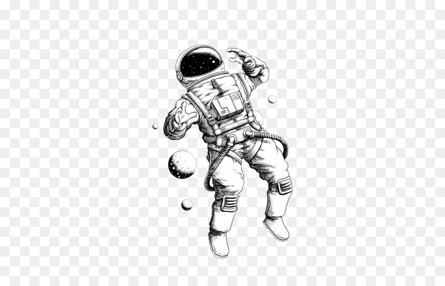 Astronaut Zeichnung Art Raumanzug - Astronaut