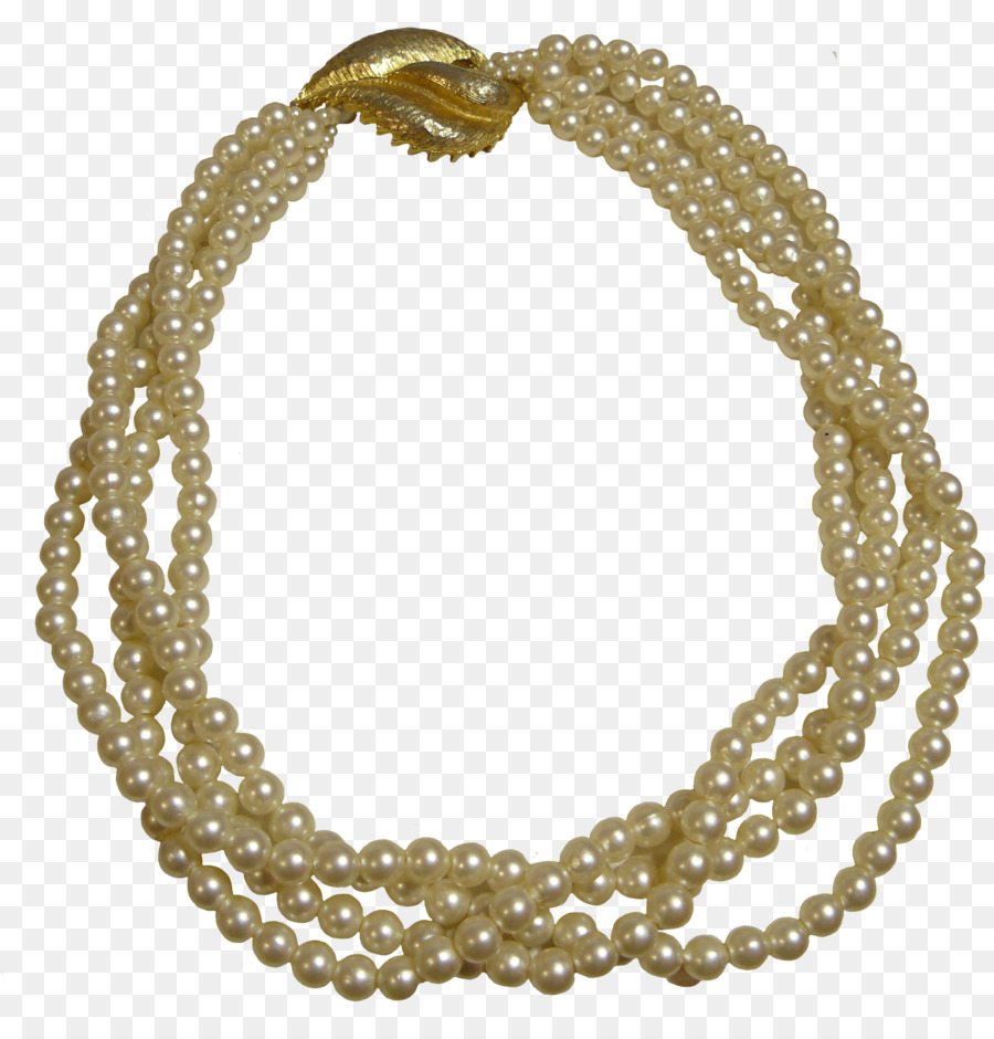 Perlenkette Perle Halskette Brosche Schmuck - Halskette