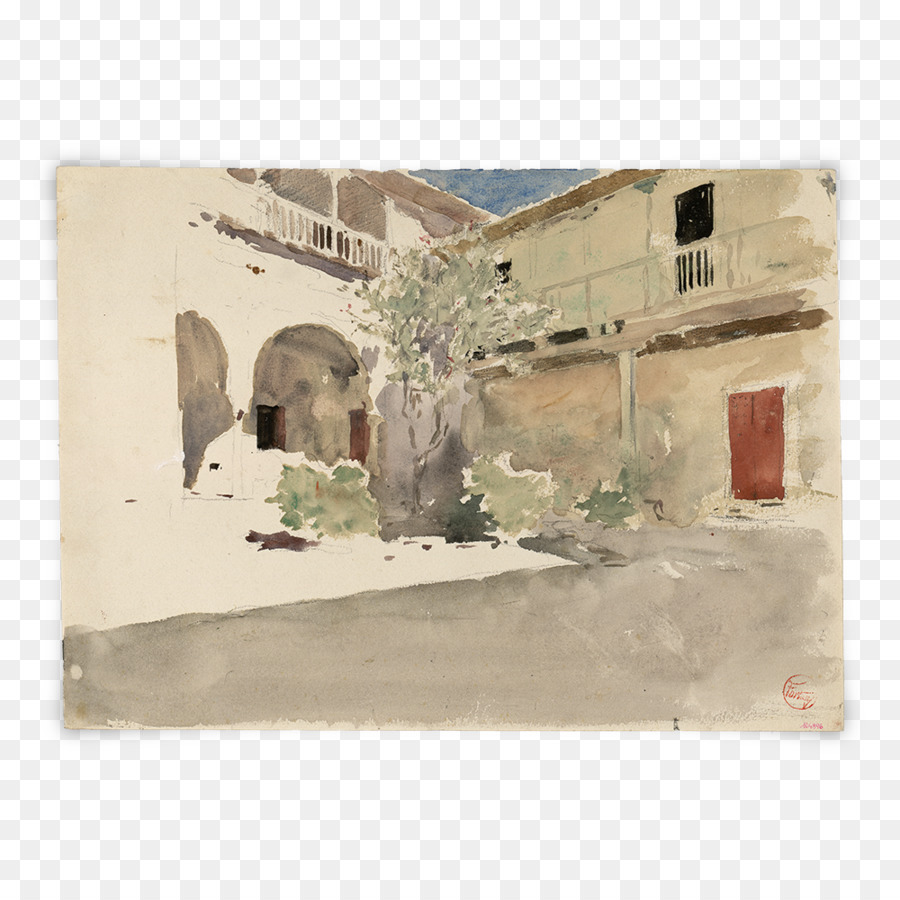 Reus Aquarell Malerei Das Gericht von der Alhambra Maler - Malerei