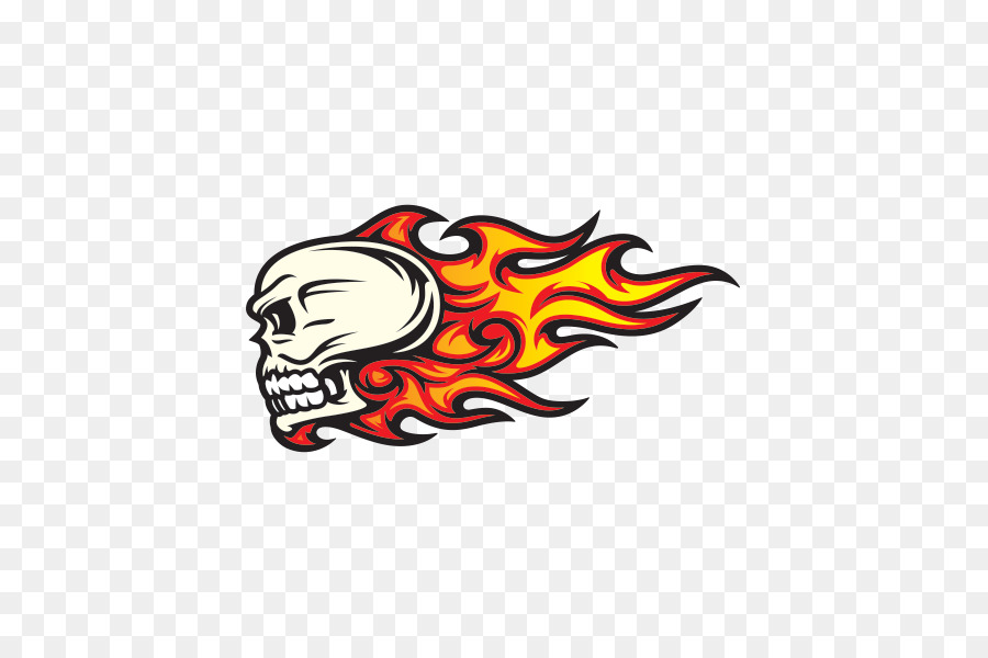 Sticker nhựa Logo - ngọn lửa xe dán