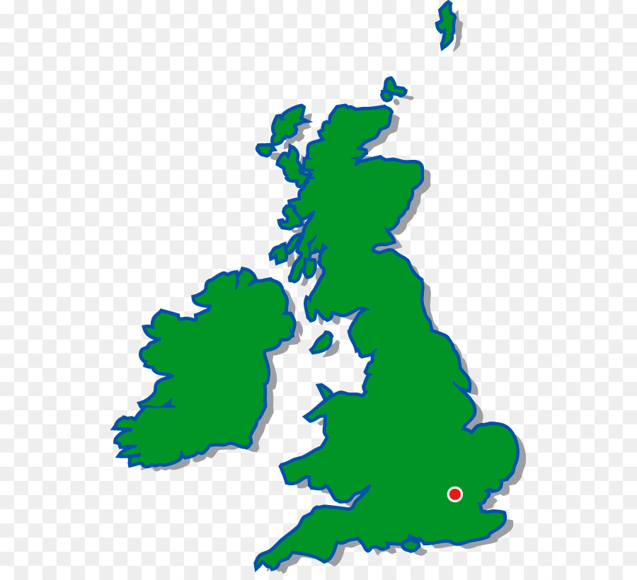 Auge Energie-Küste UTC Leere map British Isles - Auge