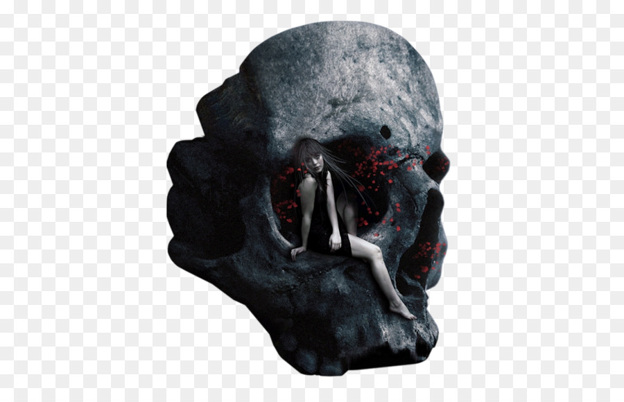 Hộp sọ của con người biểu tượng Chết Nền máy tính nghệ thuật Gothic - Hộp sọ