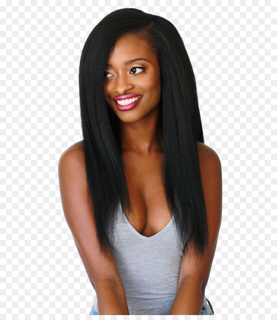Lange Haare Künstliche Haar-Integrationen Afro-strukturiertes Haar Frisur - Haar