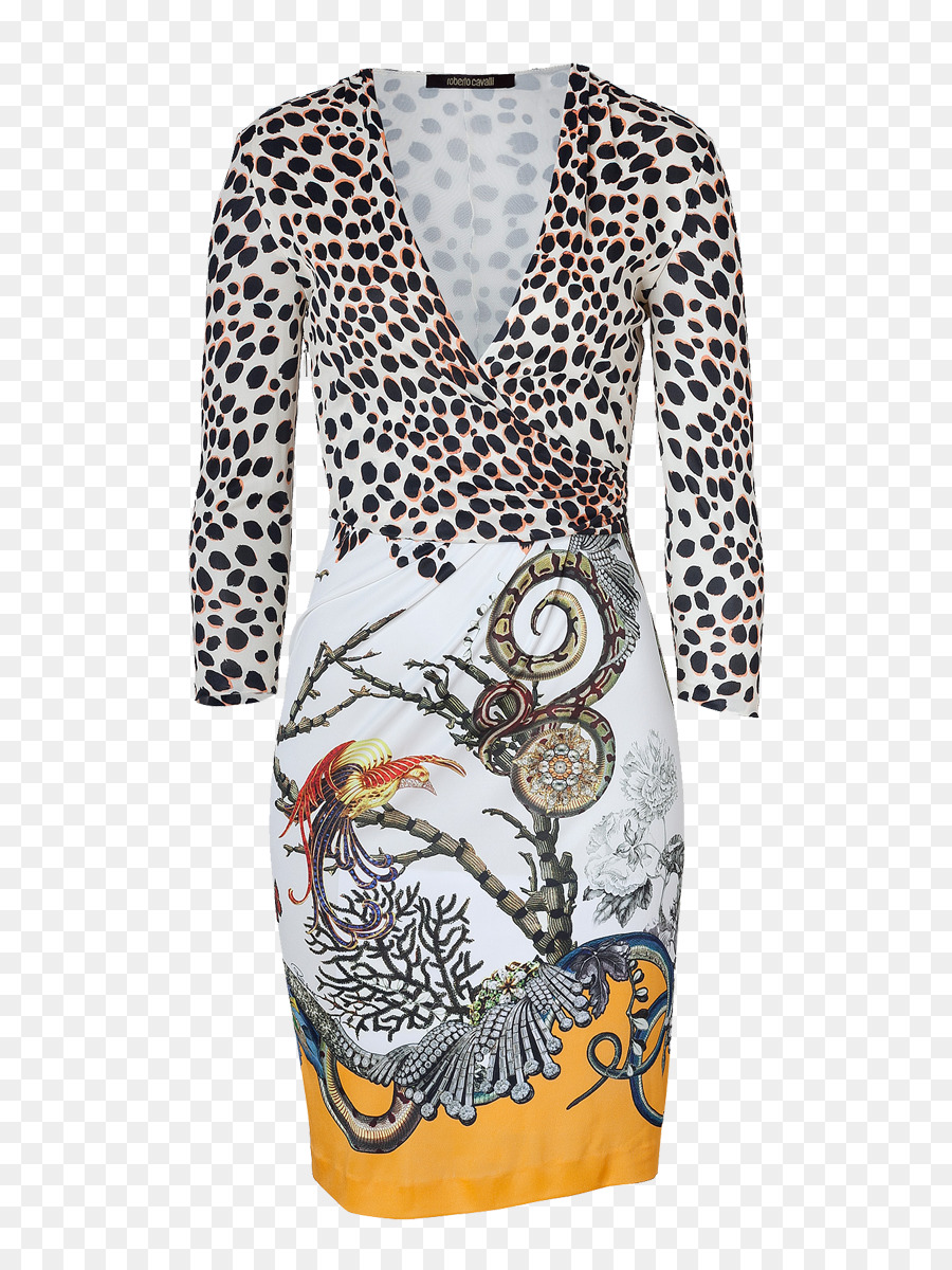 Animal print Mode Kleid Rüschen-Handtasche - Kleid