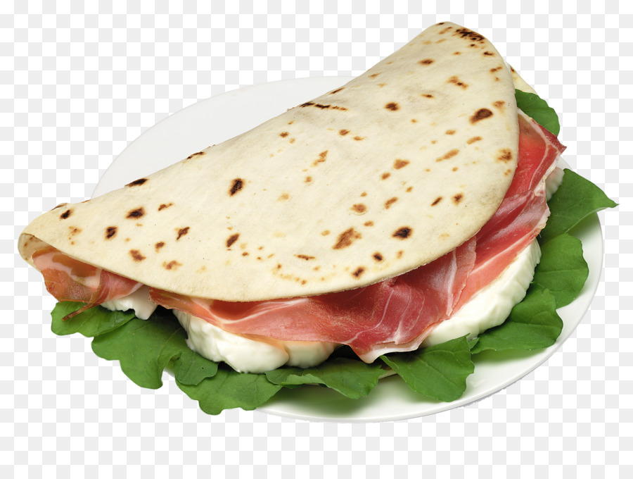 Piadina ý món thịt Nguội phô mai và bánh sandwich thịt Nguội Taco salad - giăm bông