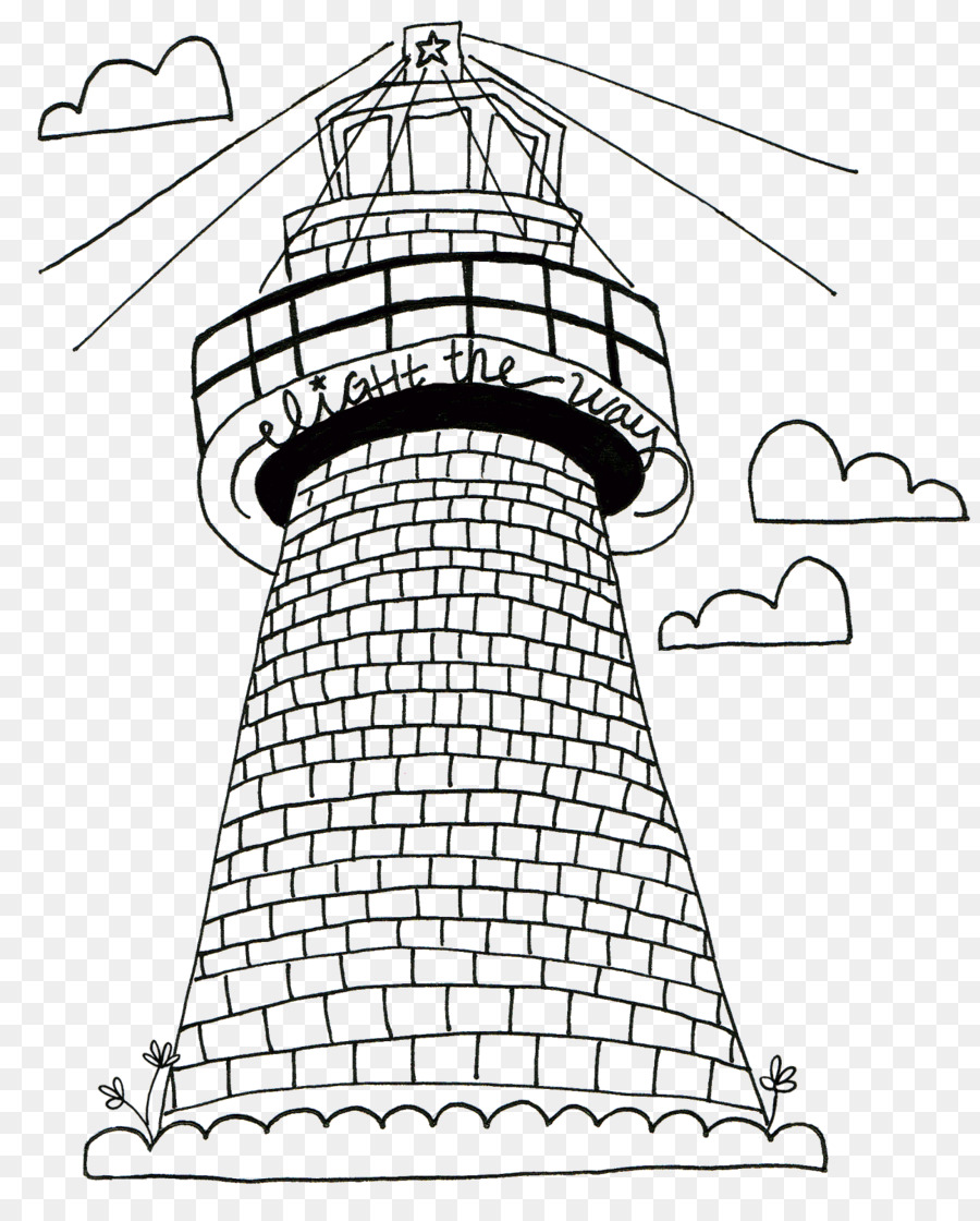 Zeichnung Leuchtturm-Malbuch - Licht