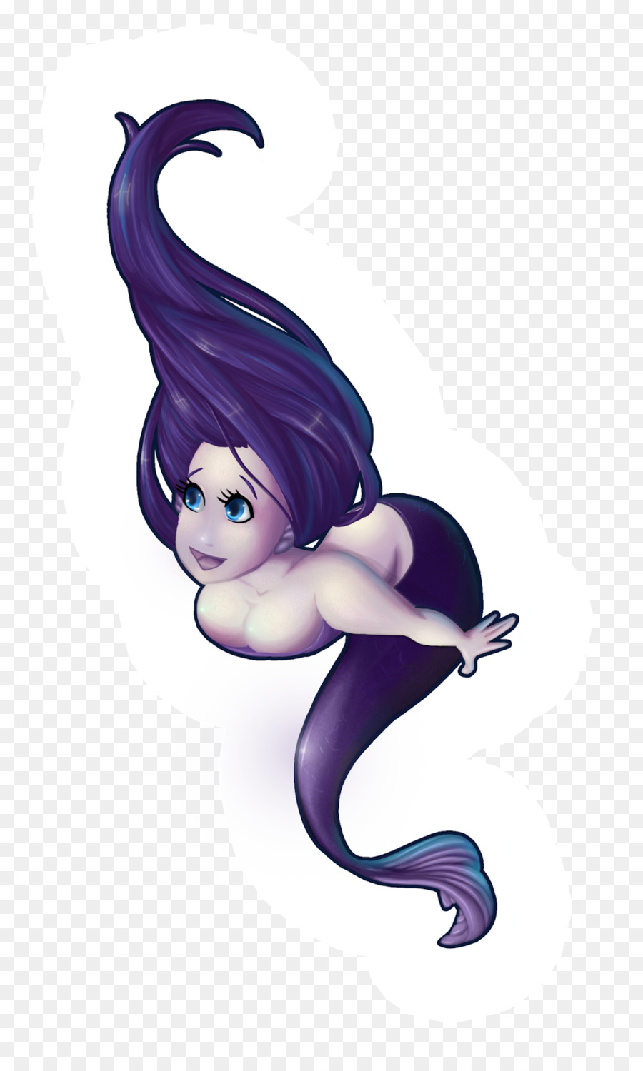 Meerjungfrau-Zeichnung Nymphe Fee - Meerjungfrau
