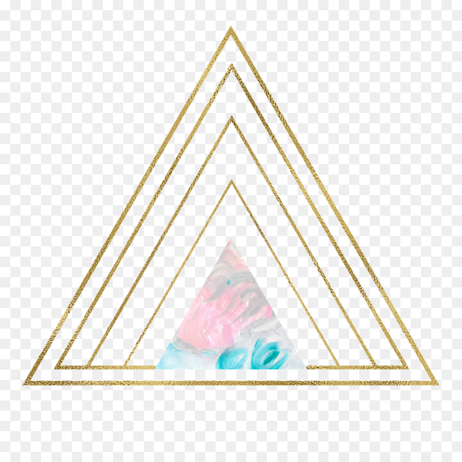 Triangolo d'oro di Geometria forma Geometrica - triangolo