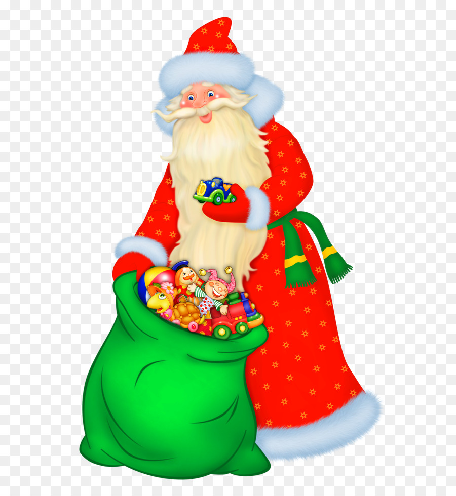 Babbo Natale Ded Moroz Snegurochka ornamento di Natale nonno - babbo natale