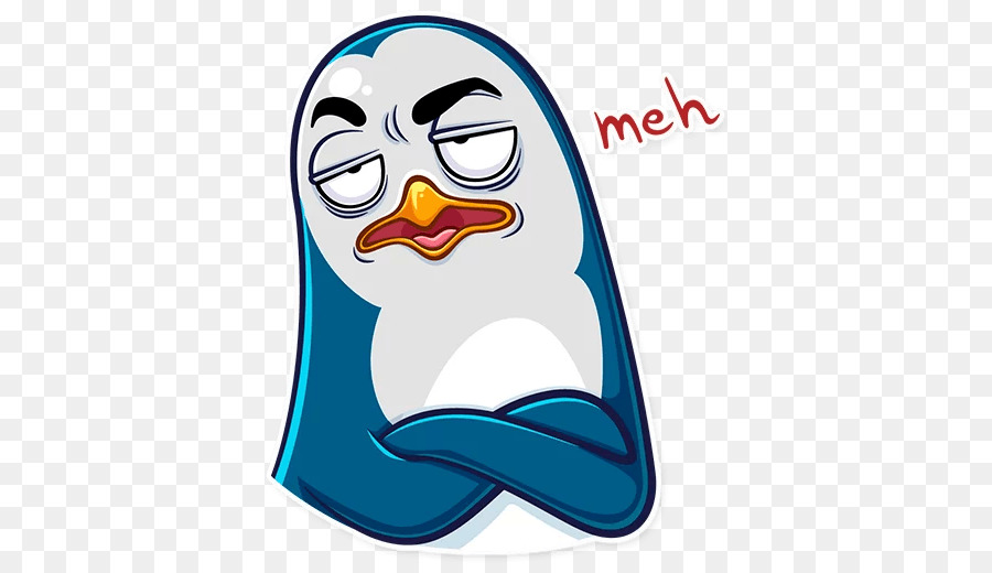 Aufkleber Telegramm Pinguin Emoji clipart - Pinguin