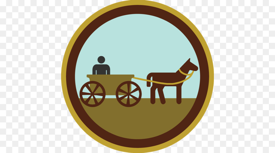 Cavallo veicolo Carrello Scouting Badge - a cavallo